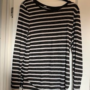 Grey striped sweater